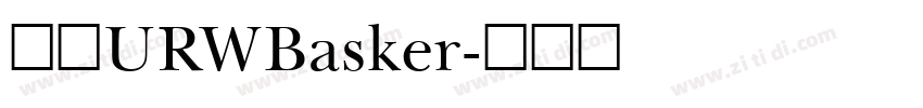 汉仪URWBasker字体转换