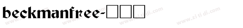 beckmanfree字体转换
