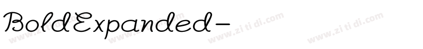 BoldExpanded字体转换 BoldExpanded字体转换