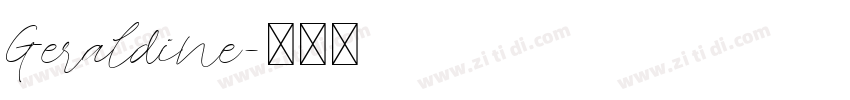 Geraldine字体转换