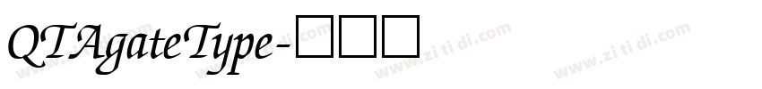 QTAgateType字体转换