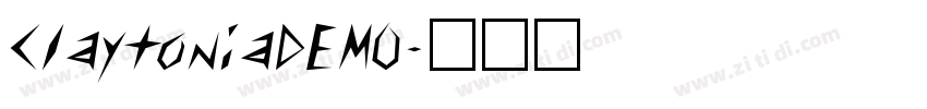 ClaytoniaDEMO字体转换