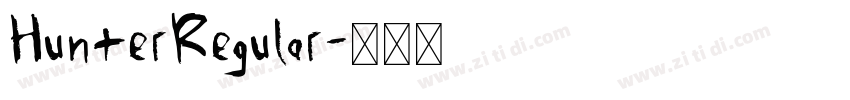 HunterRegular字体转换 HunterRegular字体转换