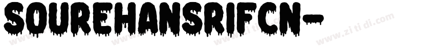 soureHansriFCN字体转换