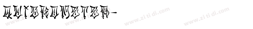 Quickometer字体转换
