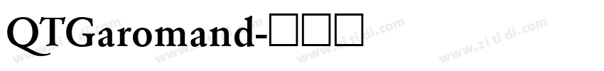 QTGaromand字体转换