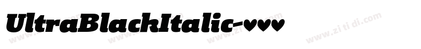 UltraBlackItalic字体转换 UltraBlackItalic字体转换