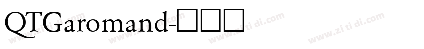 QTGaromand字体转换