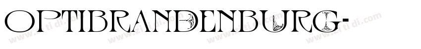 OPTIBrandenburg字体转换