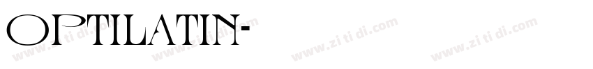 OPTILatin字体转换