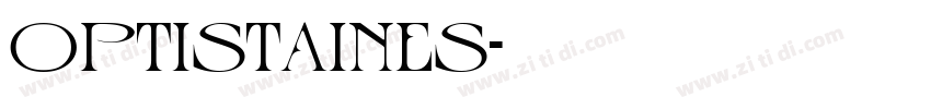 OPTIStaines字体转换