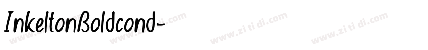 InkeltonBoldcond字体转换