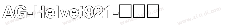 AG-Helvet921字体转换