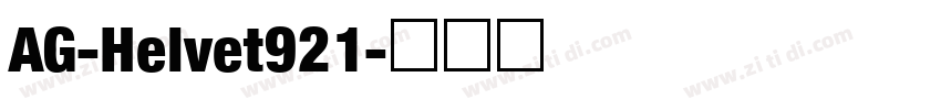 AG-Helvet921字体转换