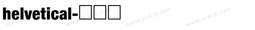 helvetical字体转换