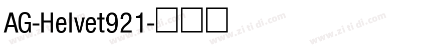 AG-Helvet921字体转换