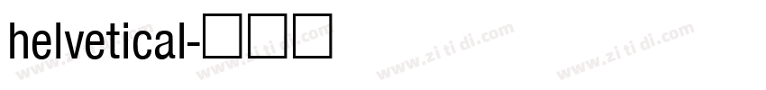 helvetical字体转换