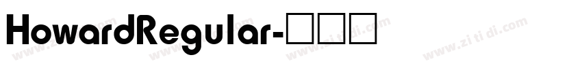 HowardRegular字体转换