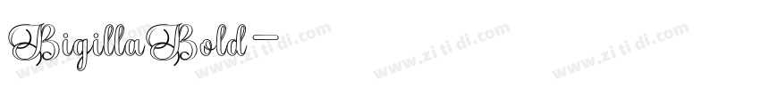 BigillaBold字体转换