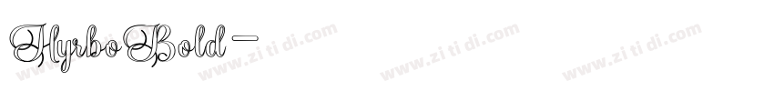 HyrboBold字体转换