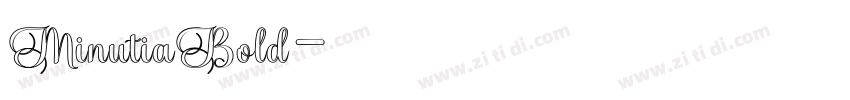 MinutiaBold字体转换