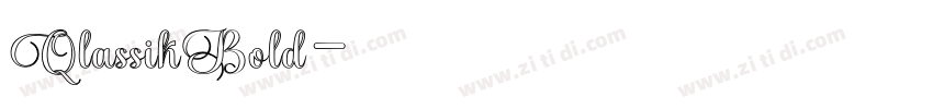 QlassikBold字体转换