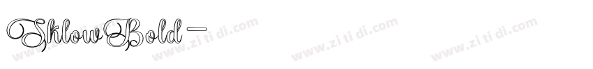 SklowBold字体转换