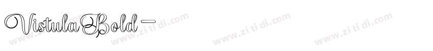 VistulaBold字体转换