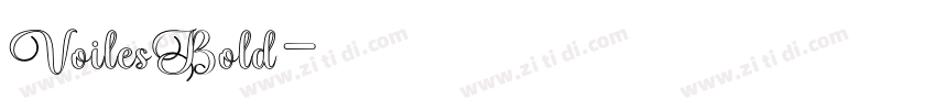 VoilesBold字体转换