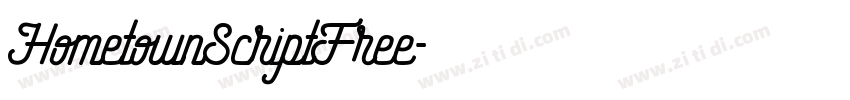 HometownScriptFree字体转换