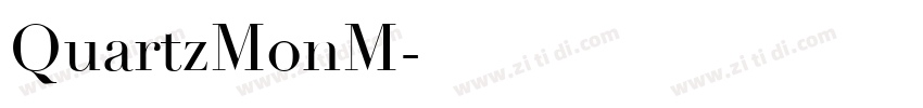 QuartzMonM字体转换