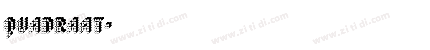 Quadraat字体转换