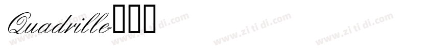Quadrille字体转换
