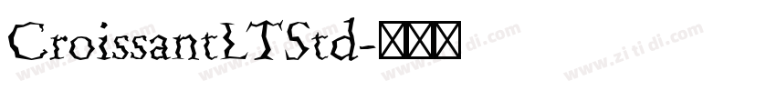 CroissantLTStd字体转换