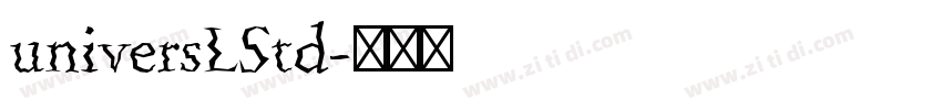 universLStd字体转换