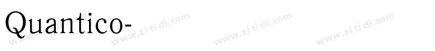 Quantico字体转换