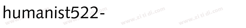 humanist522字体转换