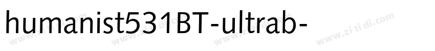 humanist531BT-ultrab字体转换