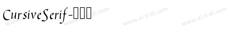 CursiveSerif字体转换