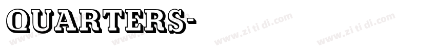 quarters字体转换