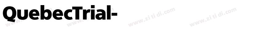 QuebecTrial字体转换