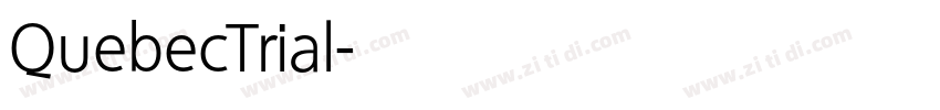 QuebecTrial字体转换