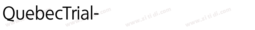 QuebecTrial字体转换