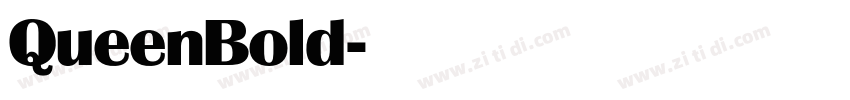 QueenBold字体转换