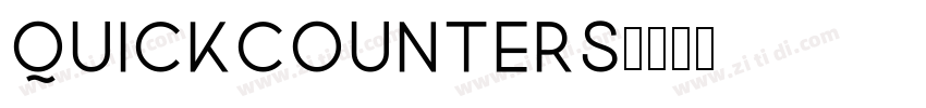 QuickCounters字体转换
