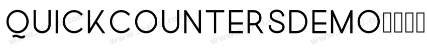 QuickCountersDEMO字体转换