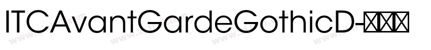 ITCAvantGardeGothicD字体转换