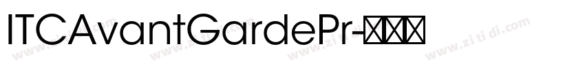ITCAvantGardePr字体转换