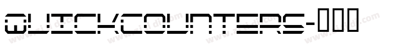 QuickCounters字体转换