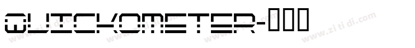 Quickometer字体转换